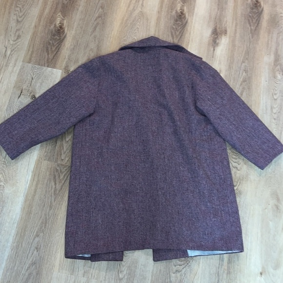 Cleo of Dublin Ireland Lavender Open Wool Long Jacket  with Pockets OS - Picture 7 of 8